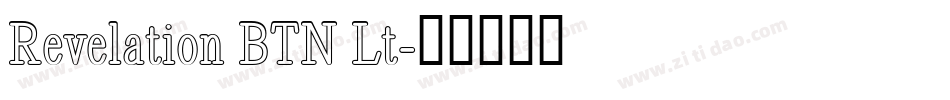 Revelation BTN Lt字体转换